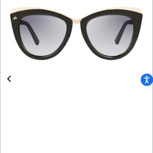Prive’ Revaux The Juliet Sunglasses with gold cat eye frame